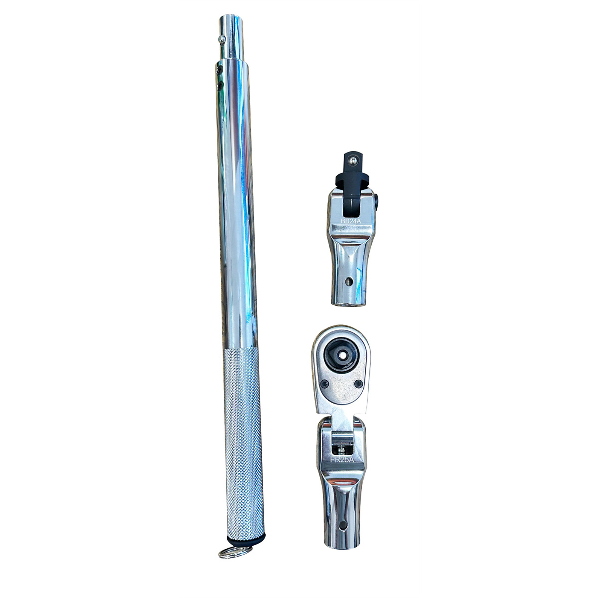 VIM Tools 3-Piece Telescopic Ratchet Kit — 1/2in. Drive, 18in. to 25in. Extension, 90T Reversible Ratcheting, Model# VIMTRK100